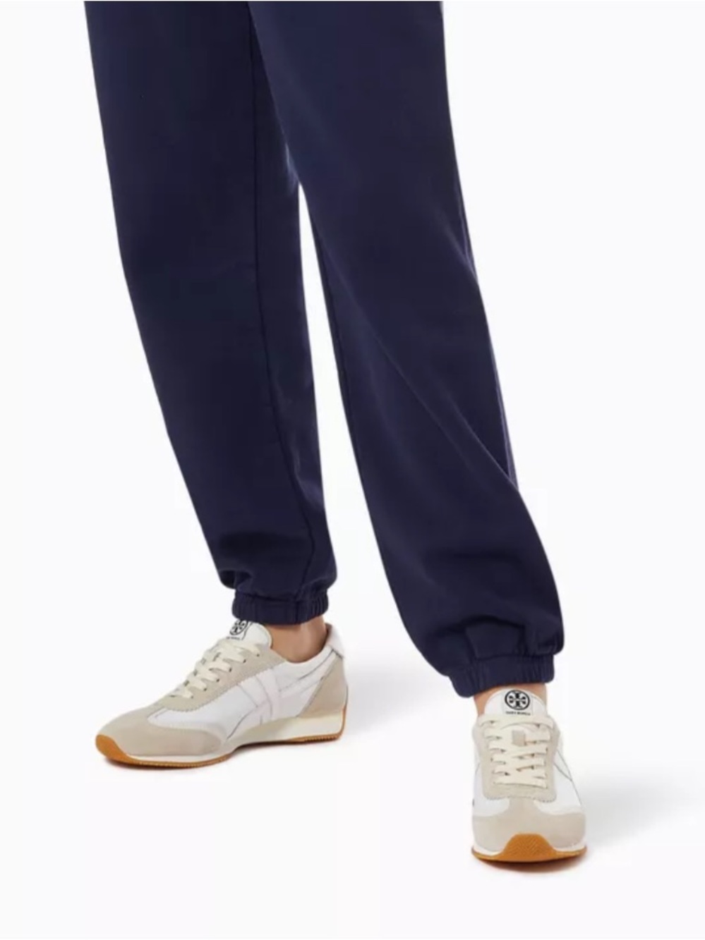 Tory Burch Hank Sneakers in Snow White/beige 9